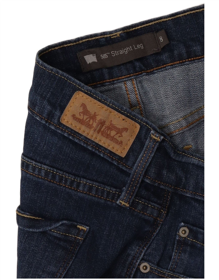 Levi's Jean Droit 505 Femme US 8 Moyen W29 L30 Bleu Coton