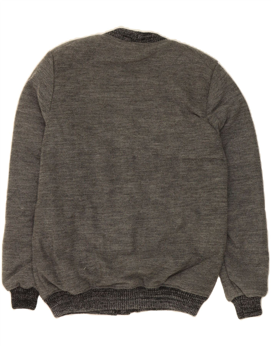 VINTAGE Womens Cardigan Sweater UK 14 Large Grey Vintage Vintage and Second-Hand Vintage from Messina Hembry 