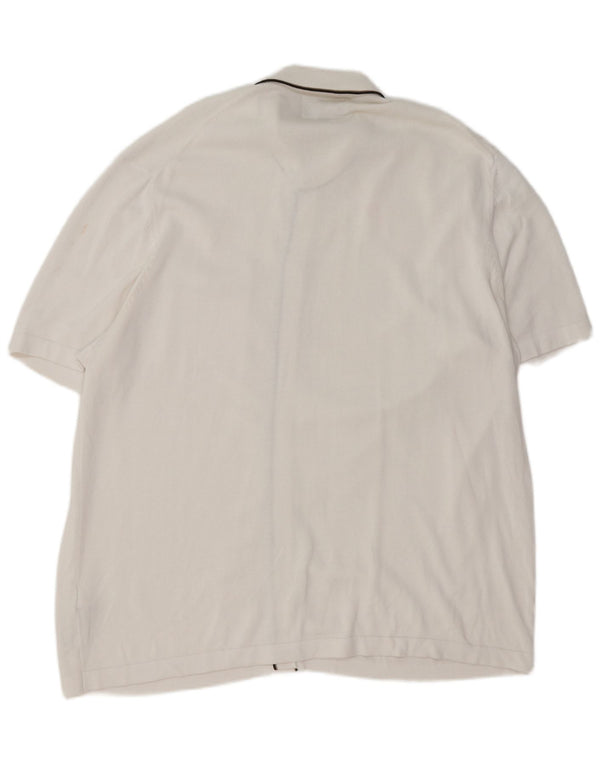 Marks & Spencer Cardigan à manches courtes pour homme 2XL Blanc Modal