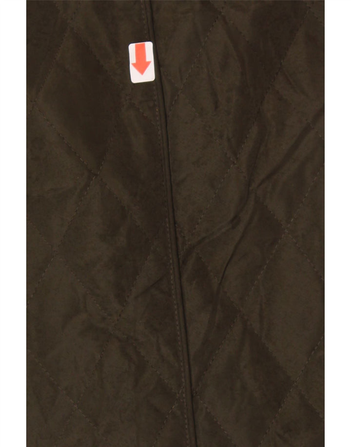MICHAEL KORS Womens Hooded Quilted Jacket UK 18 XL Green Polyester Vintage Michael Kors and Second-Hand Michael Kors from Messina Hembry 
