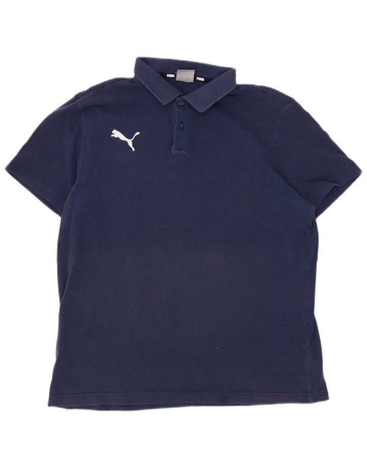 Puma Polo Homme Grand Bleu Marine Coton