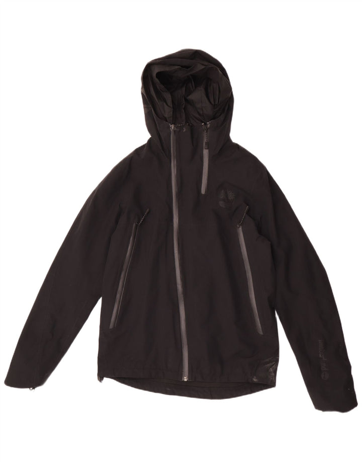 Timberland Veste de pluie à capuche pour homme UK 36 Small Noir Polyester