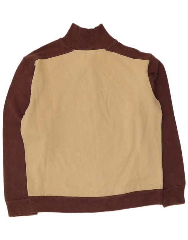 Asics Veste de Survêtement Homme Beige Moyen Colourblock Cotton
