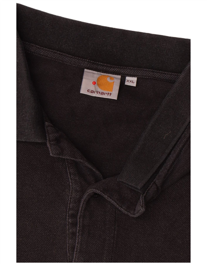 Carhartt Polo Homme 2XL Coton Noir