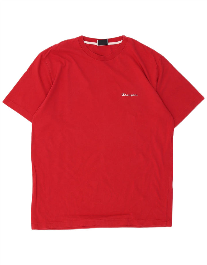 CHAMPION T-Shirt Homme Top XL Rouge Coton