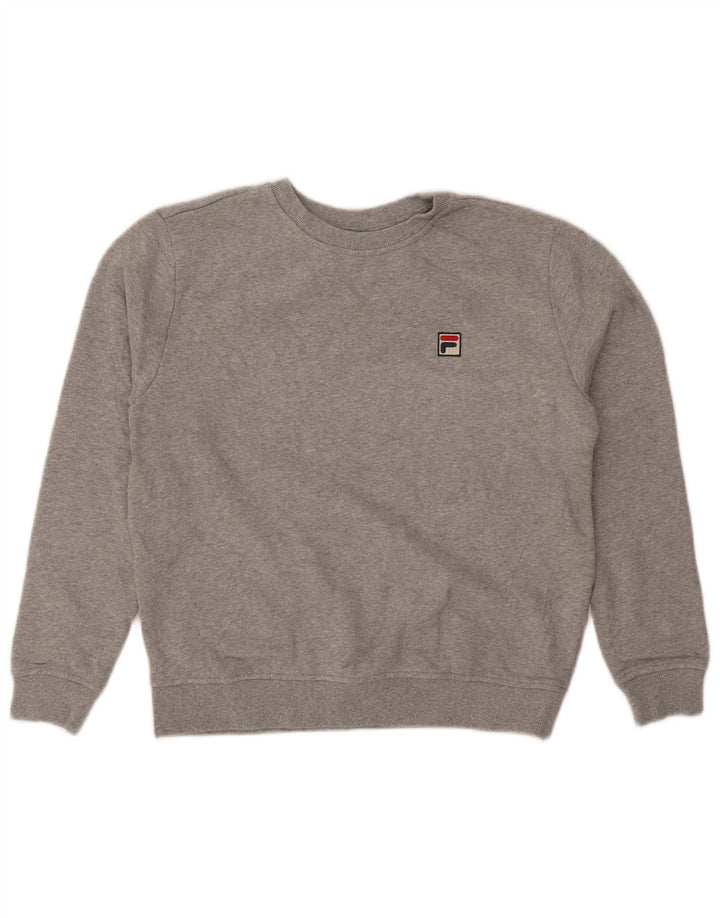 Fila Sweat-shirt pour femme en coton moucheté gris moyen UK 44