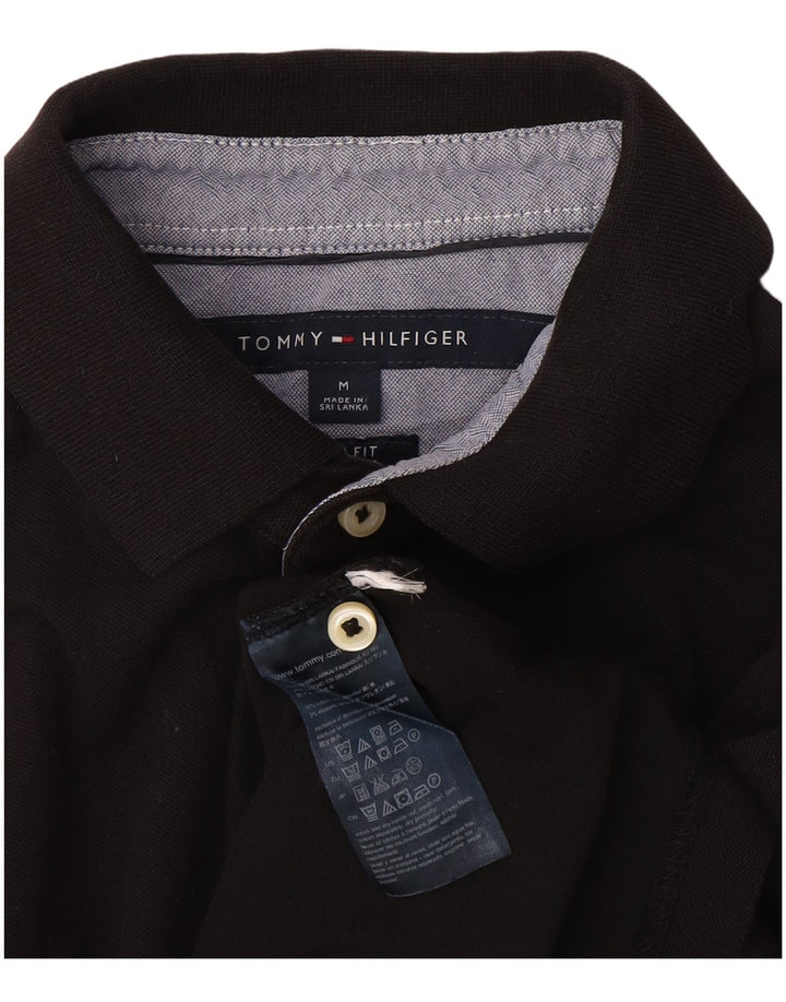 Tommy Hilfiger Polo Homme Coton Noir Moyen
