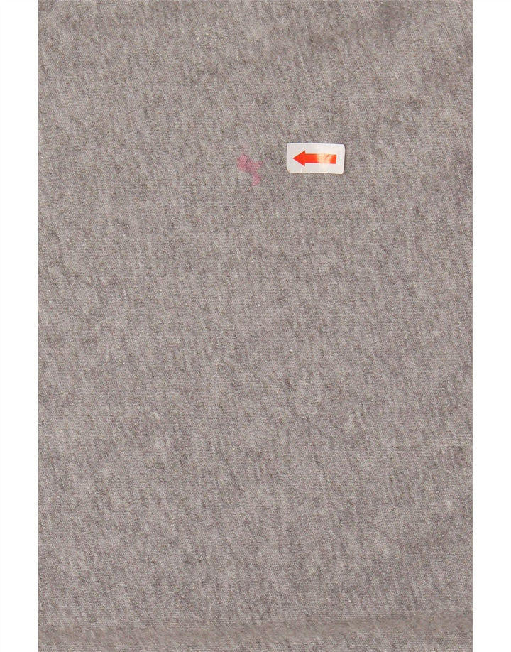 JACK WILLS Sweat-shirt graphique pour femme UK 12 Gris moyen moucheté