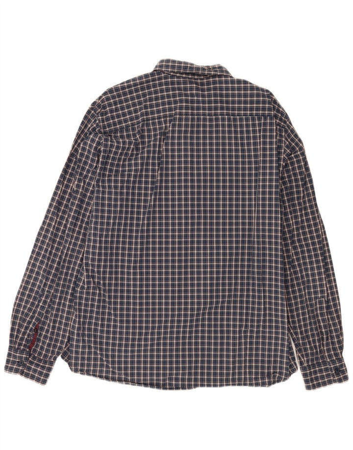 Chemise Homme Gas XL Bleu Marine Carreaux Coton