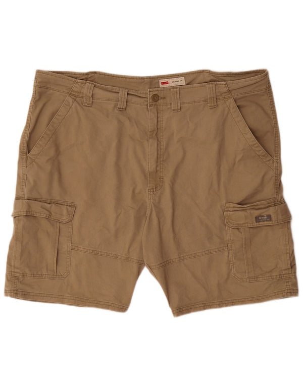 Wrangler Short cargo coupe décontractée pour homme W44 2XL en coton beige