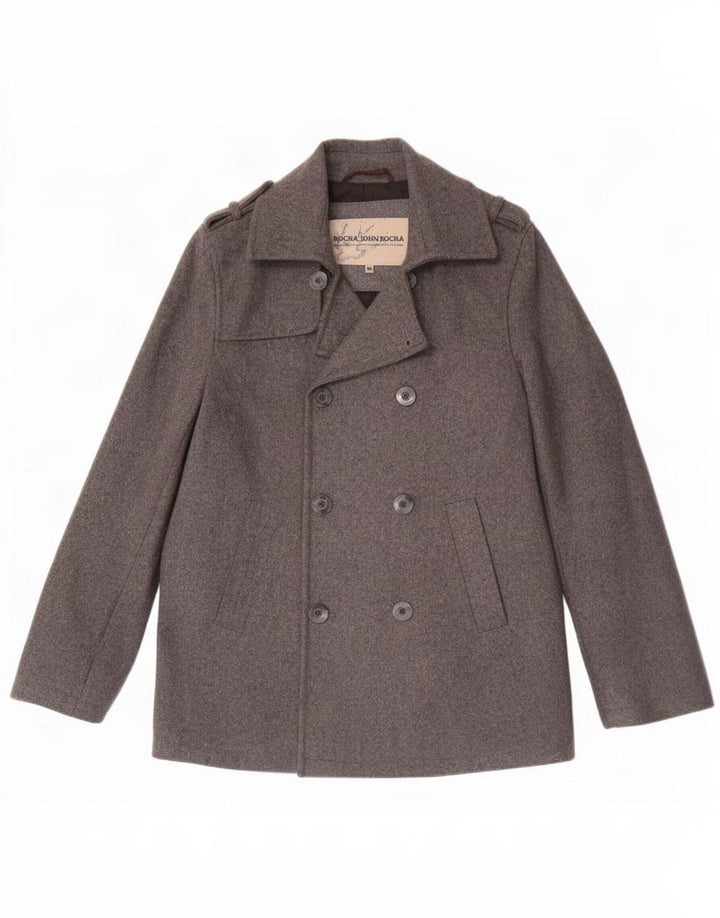 John Rocha Caban Homme UK 38 Laine Gris Moyen