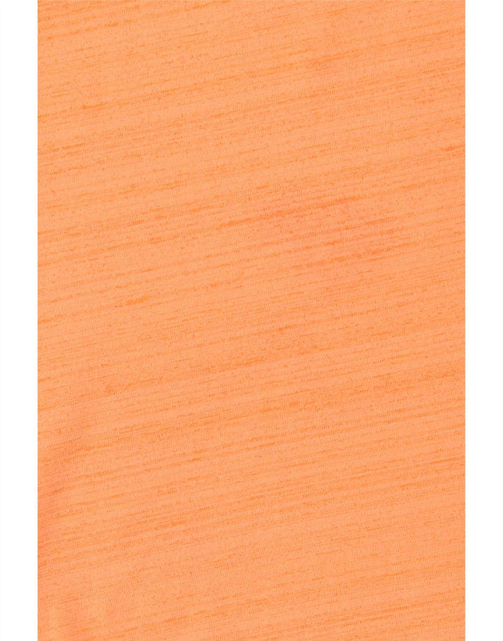 Nike Garçons Dri Fit T-Shirt Top 8-9 ans Petit Orange Rayé Polyester