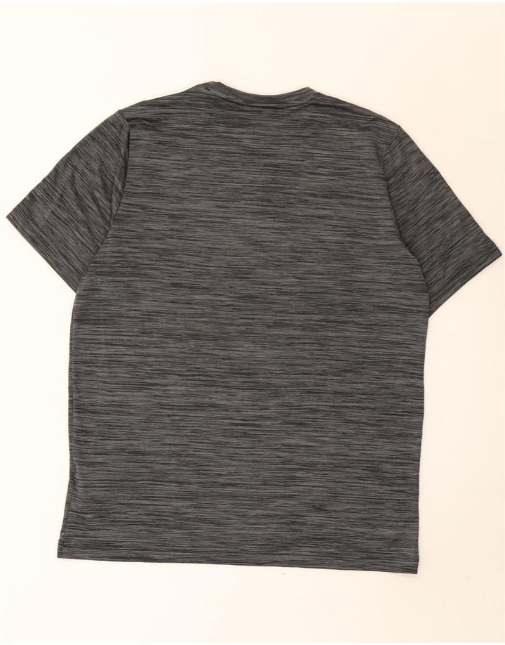 Adidas Homme Aeroready T-Shirt Top Gris Moyen Moucheté Polyester