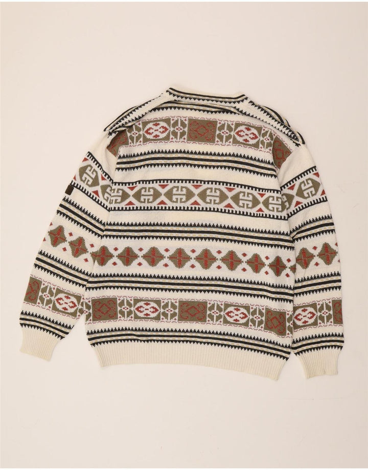 Maremma Pull col V pour homme IT 52 Large Multicolore Fair Isle