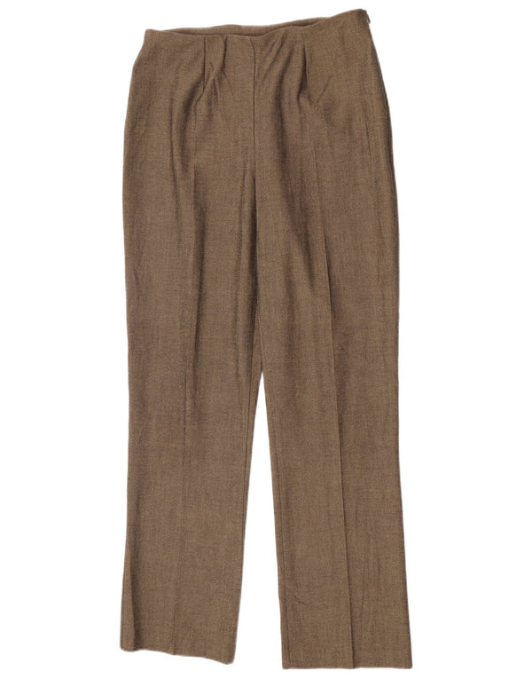 Marks & Spencer Pantalon de costume taille haute pour femme UK 12 Medium W26 L28 Kaki