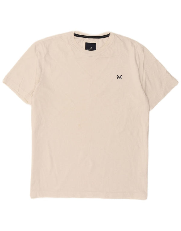 Crew Clothing Mens T-Shirt Top Large White Cotton