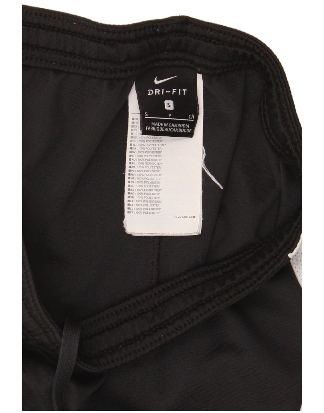 Short de sport Nike pour femme UK 10 Small Noir Colorblock Polyester