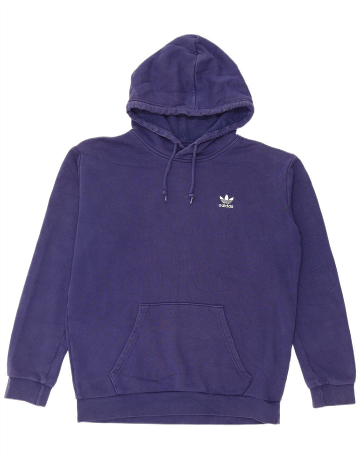Adidas Pull à capuche pour homme en coton bleu marine moyen