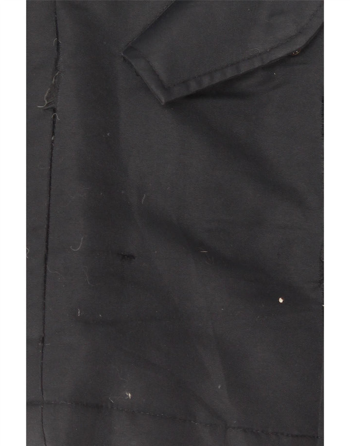 Refrigiwear Veste matelassée à capuche pour femme UK 16 Large Bleu marine Polyester