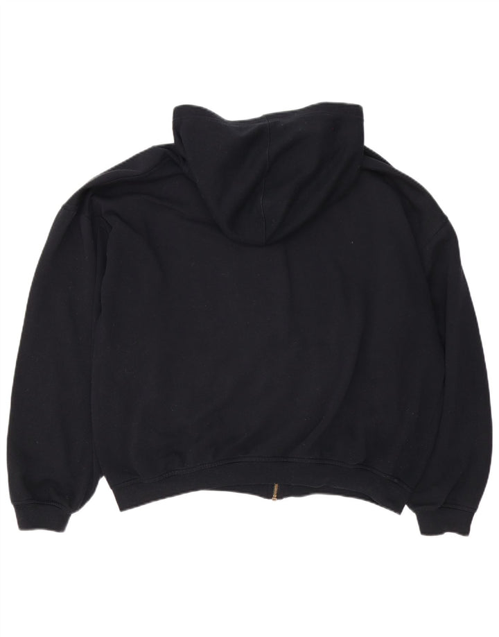 Reebok Veste polaire à capuche pour homme UK 40 Large Noir Polyester