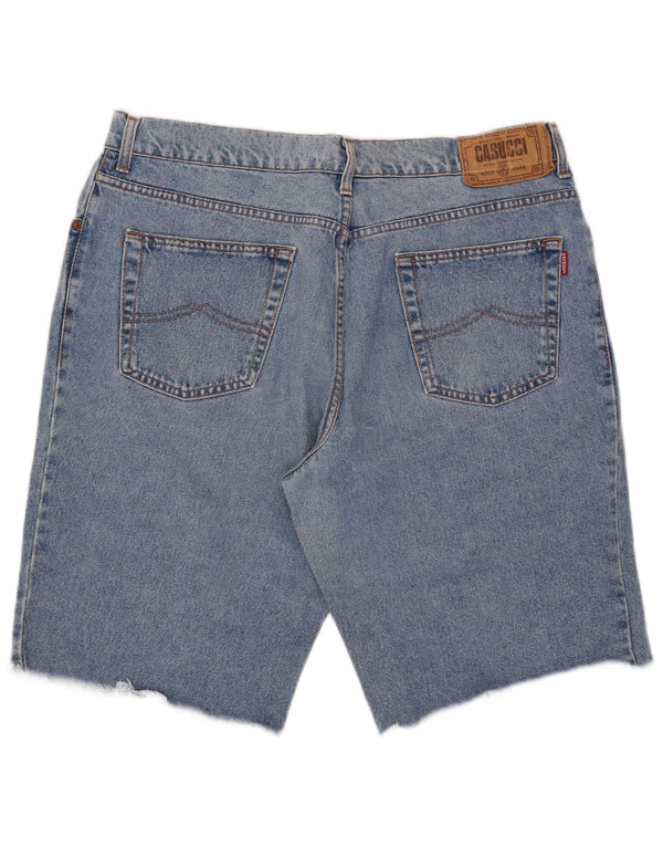 Casucci Short en jean pour homme W36 Large Bleu Coton