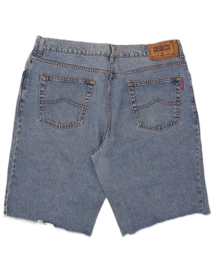 Casucci Short en jean pour homme W36 Large Bleu Coton