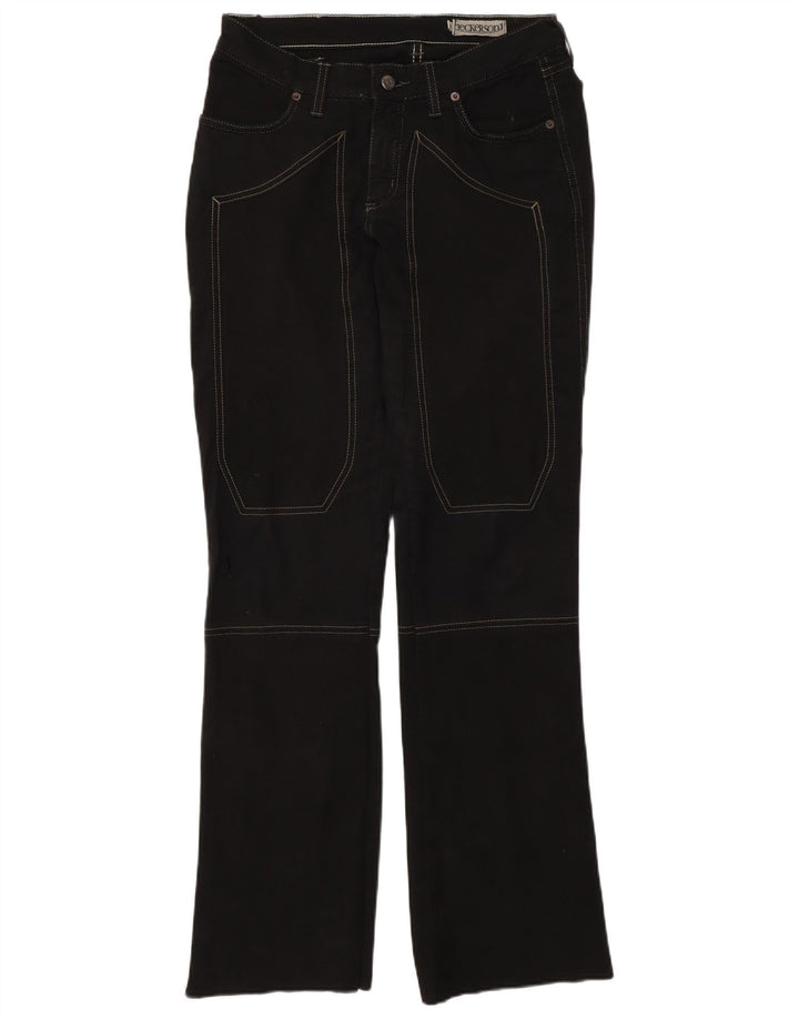 JECKERSON Womens Straight Jeans W29 L30 Black Cotton