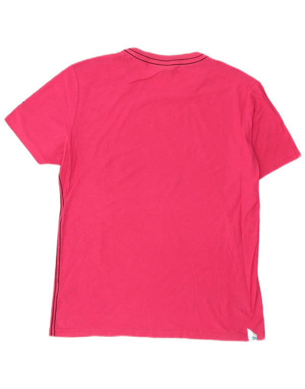 Puma T-Shirt Graphic Homme Rose Moyen Coton