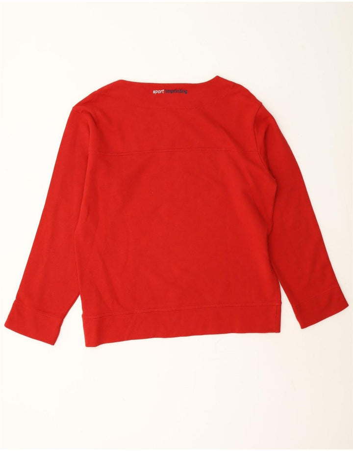 Playlife Sweat-shirt pour femme en coton rouge moyen UK 44