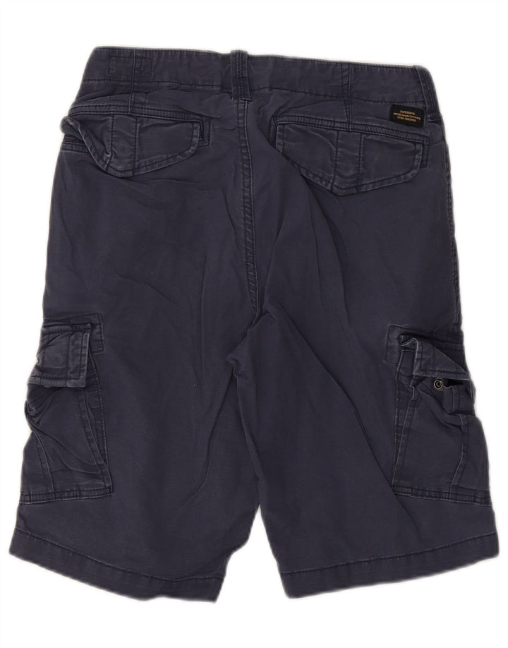 Superdry Short Cargo W28 Petit Bleu Marine Homme