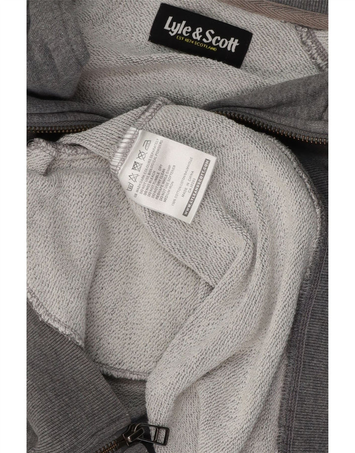 LYLE & SCOTT Veste de Survêtement Homme Gris Moyen Coton