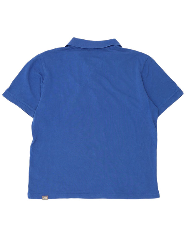 The North Face Polo Homme Bleu Moyen Coton