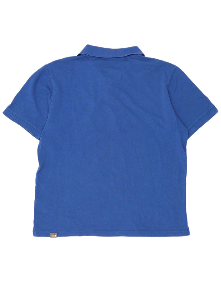 The North Face Polo Homme Bleu Moyen Coton