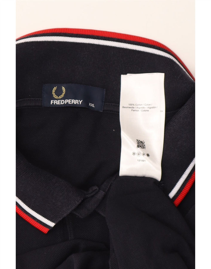 Fred Perry Polo Homme 2XL Bleu Marine Coton