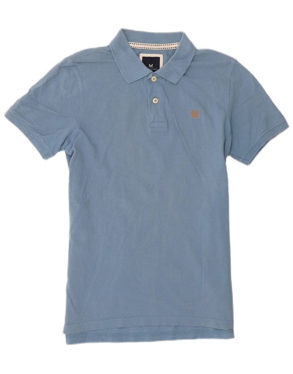 Crew Clothing Polo Homme Bleu Moyen Coton