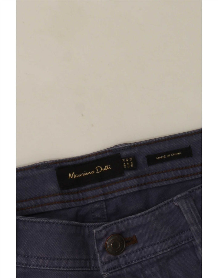 Massimo Dutti Jean droit pour homme EU 42 Large W32 L30 Bleu marine