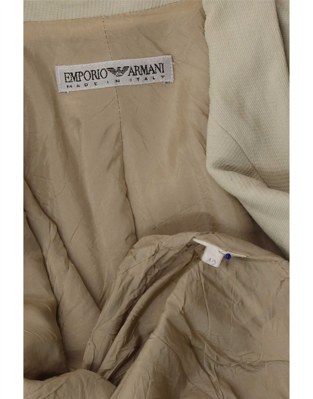 Emporio Armani Veste Blazer 1 Bouton Femme IT 42 Vert Moyen