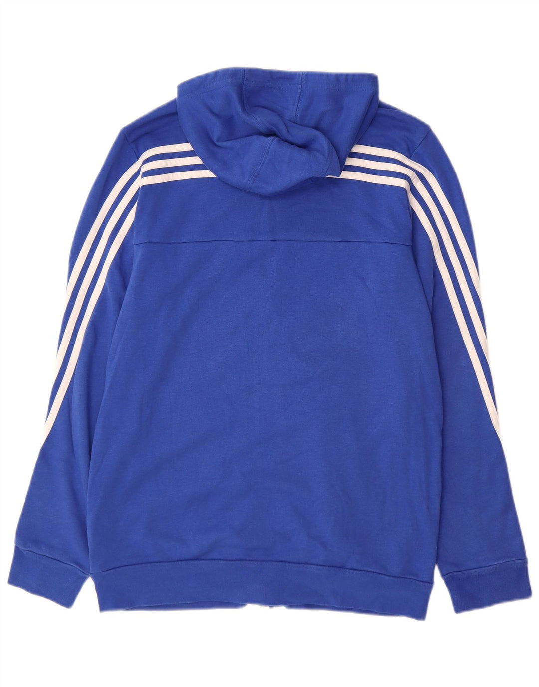 ADIDAS Pull à capuche zippé garçon 15-16 ans Bleu Coton