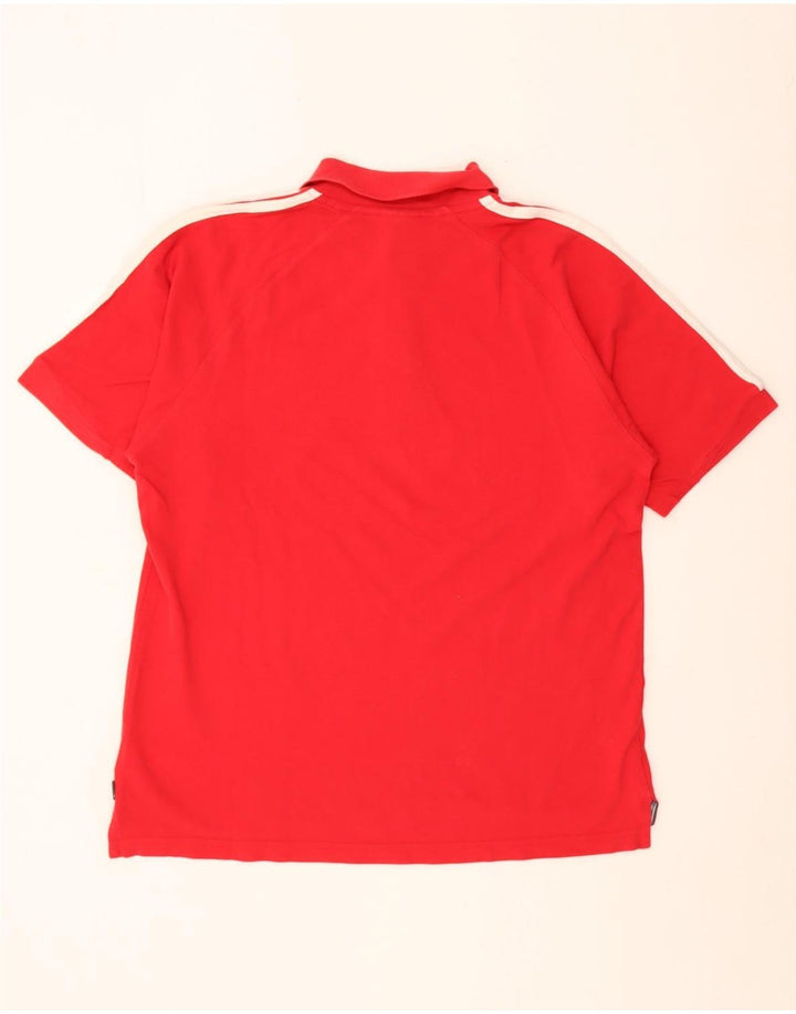 Adidas Polo Homme Rouge Moyen Coton