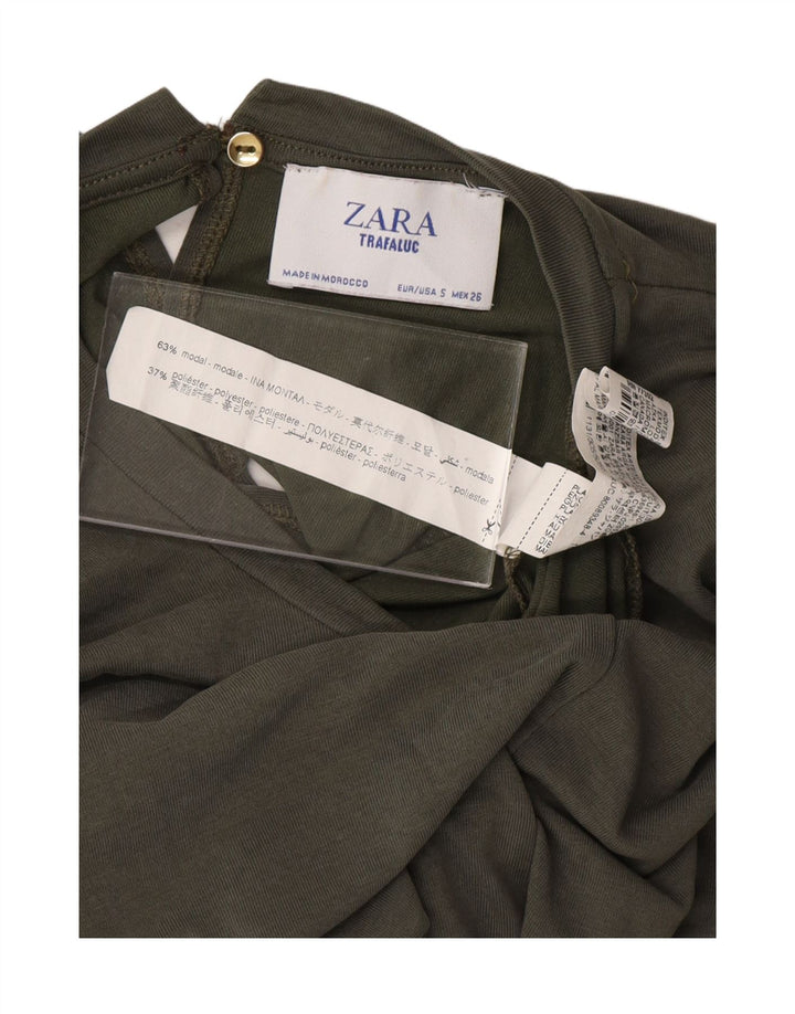 ZARA Womens Jumpsuit UK 10 Small  Grey Modal Vintage Zara and Second-Hand Zara from Messina Hembry 