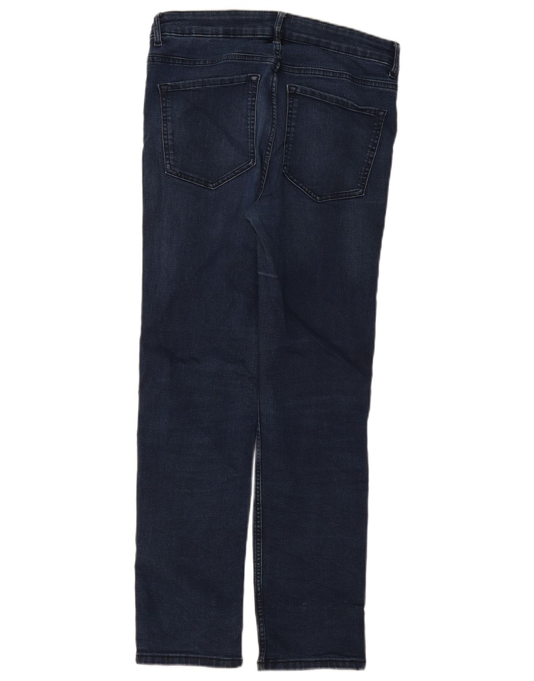 Marks & Spencer Jean droit pour femme UK 12 Medium W30 L28 Bleu marine