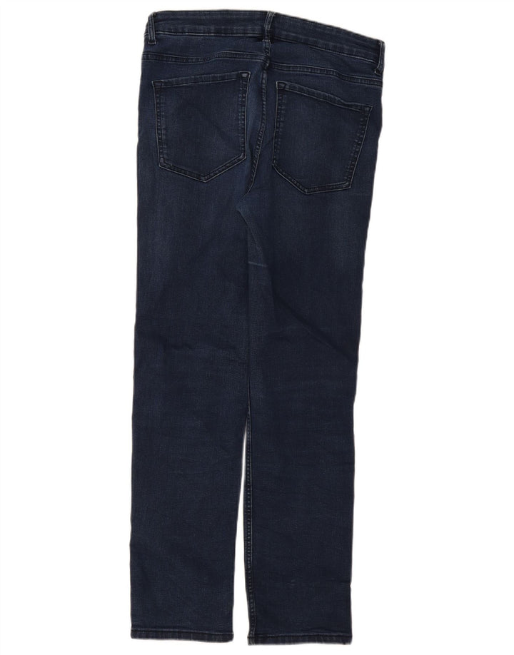 Marks & Spencer Jean droit pour femme UK 12 Medium W30 L28 Bleu marine