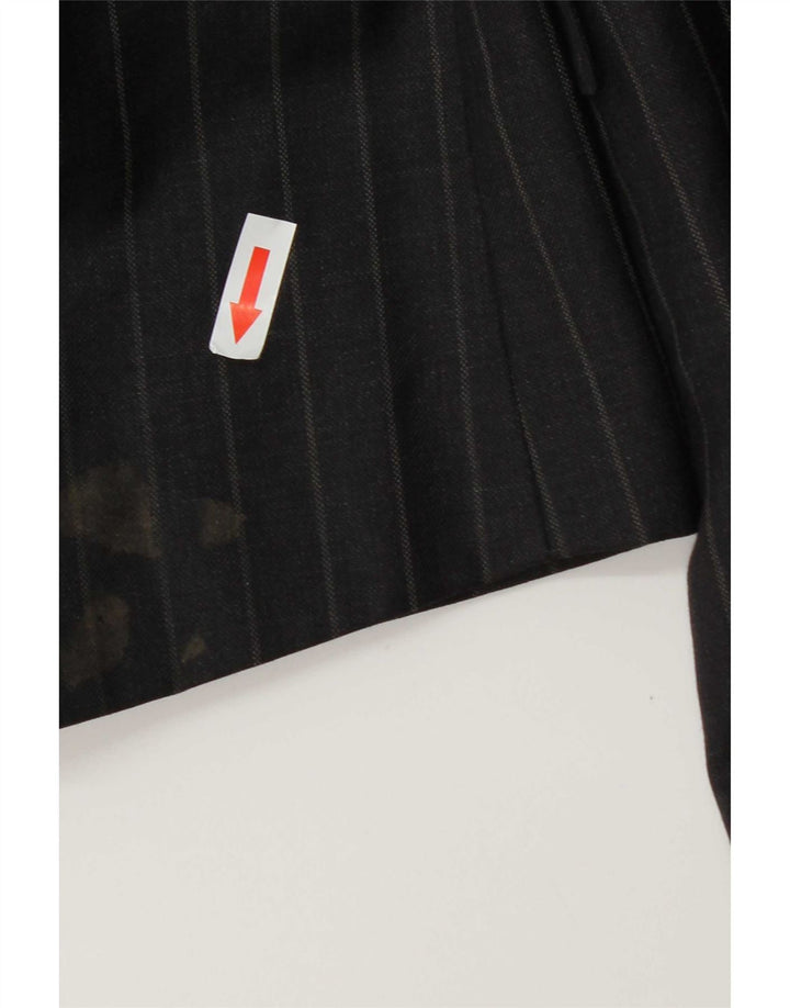 Marks & Spencer Veste blazer à 2 boutons pour homme UK 44 XL en laine à fines rayures gris