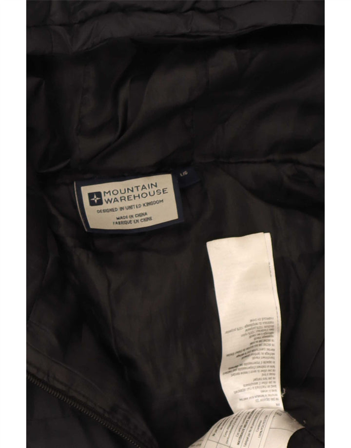 Mountain Warehouse Veste matelassée à capuche pour homme UK 40 Large Noir Nylon