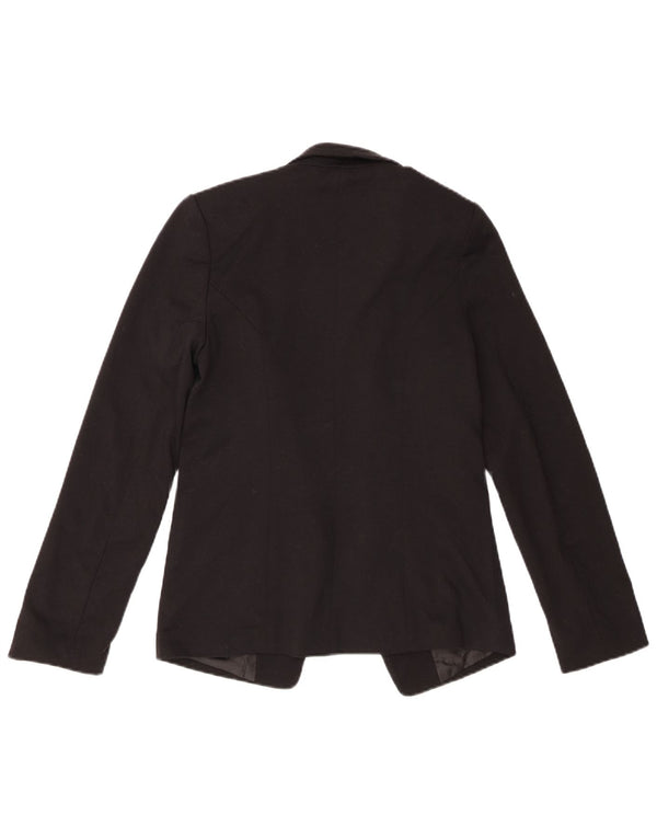 Oasis Veste blazer ouverte pour femme UK 8 Small Noir Polyester