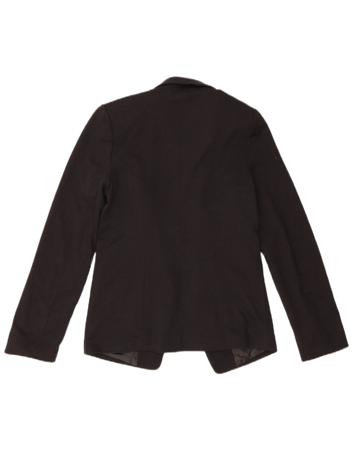 Oasis Veste blazer ouverte pour femme UK 8 Small Noir Polyester