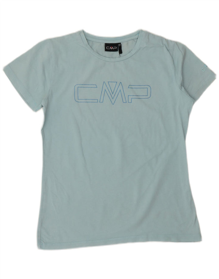 CMP T-Shirt Graphique Femme EU 42 Large Bleu