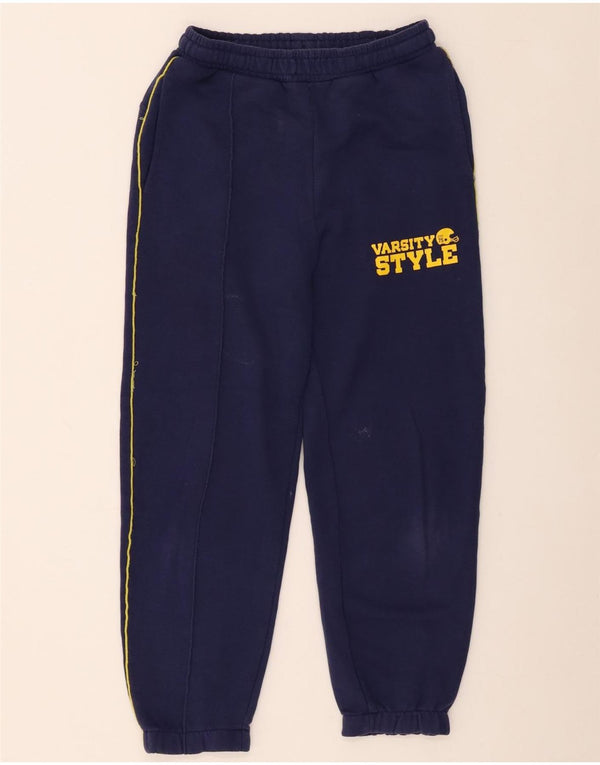 Zara Pantalon de survêtement graphique pour garçon 11-12 ans Bleu marine rayé