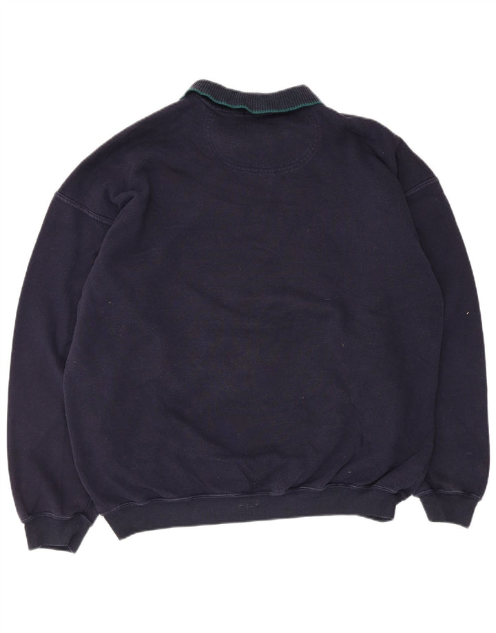 Marks & Spencer Sweat-shirt pour hommes, grand, bleu marine, argyle/diamant