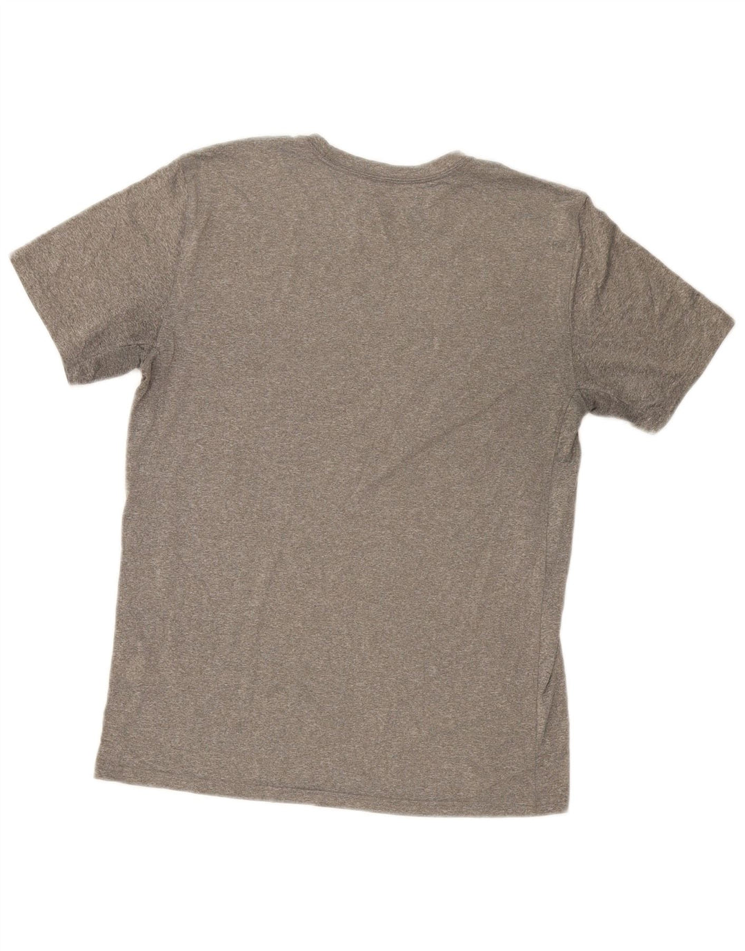 Nike Womens Dri Fit Graphic T-Shirt Top UK 14 Gris Moyen Polyester